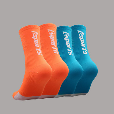 isports 20223 Велосипедни чорапи Man Bike Running Mtb Мъжки велосипедни компресионни високи до коляното Смешни бели Blace Черно зелени