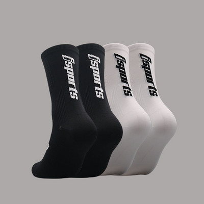 isports 20223 Велосипедни чорапи Man Bike Running Mtb Мъжки велосипедни компресионни високи до коляното Смешни бели Blace Черно зелени