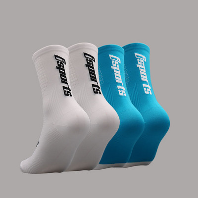 isports 20223 Велосипедни чорапи Man Bike Running Mtb Мъжки велосипедни компресионни високи до коляното Смешни бели Blace Черно зелени