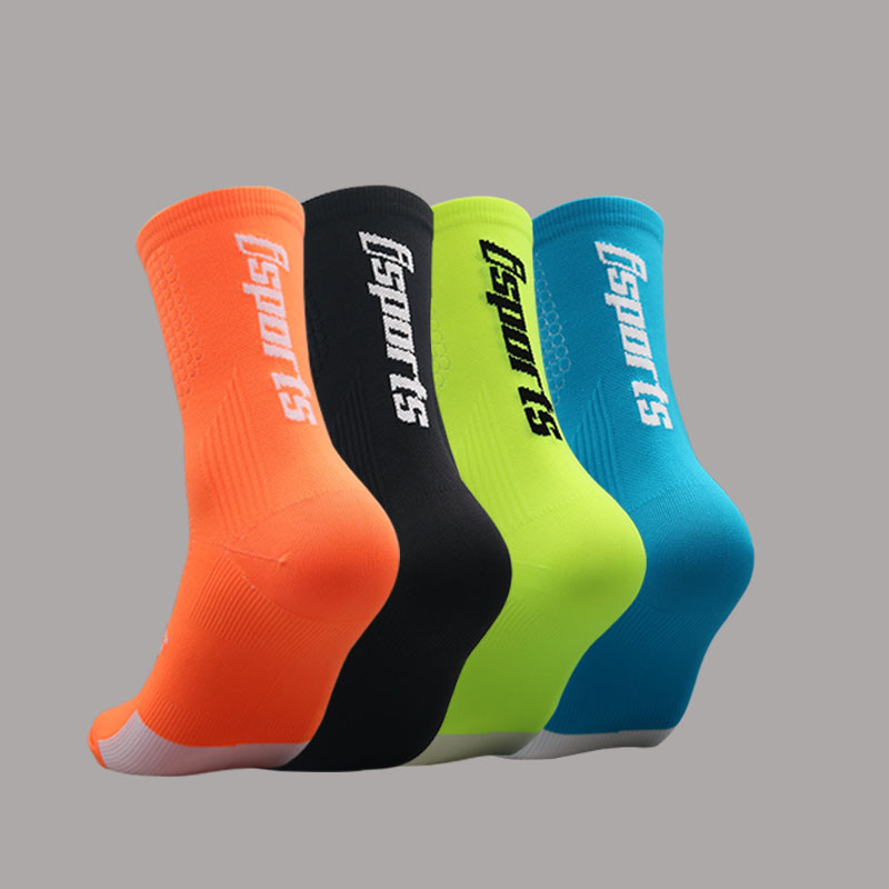 isports 20223 Велосипедни чорапи Man Bike Running Mtb Мъжки велосипедни компресионни високи до коляното Смешни бели Blace Черно зелени
