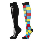 Kerékpáros kompressziós zokni Professzionális kültéri csúszásgátló, lélegző pamut futó zokni Halloween mintával