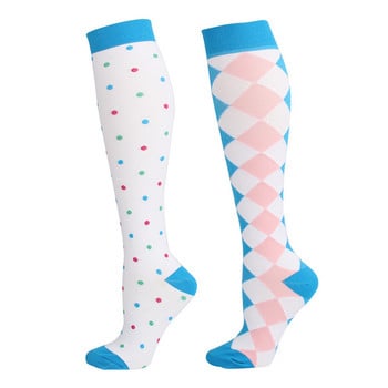 Колоездене Компресионни чорапи Професионални външни противоплъзгащи дишащи памучни чорапи за бягане унисекс с шаблон за Хелоуин