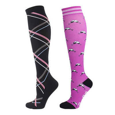 Kerékpáros kompressziós zokni Professzionális kültéri csúszásgátló, lélegző pamut futó zokni Halloween mintával