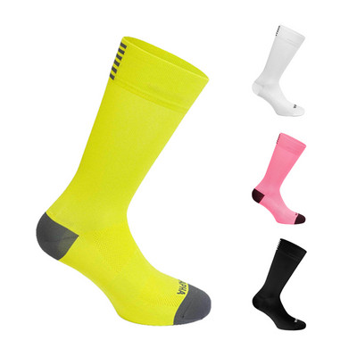 Bmambas Aukštos kokybės Profesionalios firmos sportinės kojinės Kvėpuojančios Plento Dviračių Kojinės Lauko Sporto Lenktynėms Dviračių Kojinės 18 spalvų