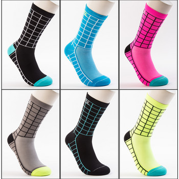 DH SPORTS Професионални чорапи за колоездене за езда Дишащи спортни чорапи за упражнения на открито Компресионни спортни чорапи за мъже, жени