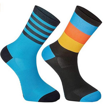 ZFLAMER 2023 Нови чорапи за колоездене Мъжки спортни външни черни бели дишащи чорапи за шосейни велосипеди S24