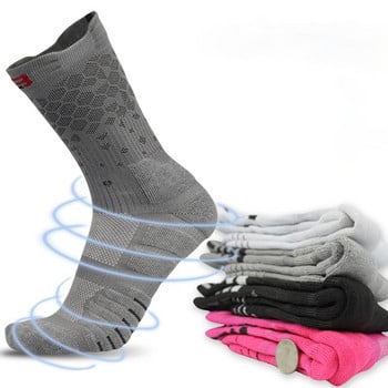 Ανδρικές κάλτσες ποδηλασίας Αντιολισθητικές Κάλτσες για ποδήλατο βουνού Κάλτσες για υπαίθριες αθλητικές κάλτσες μπάσκετ για την πρόληψη των κιρσών Κάλτσες για τρέξιμο