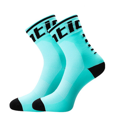 Santic kerékpáros zoknik kültéri sportokhoz kényelmes légáteresztő izzadásgátló futó kosárlabda hegyi kerékpár MTB kiegészítők