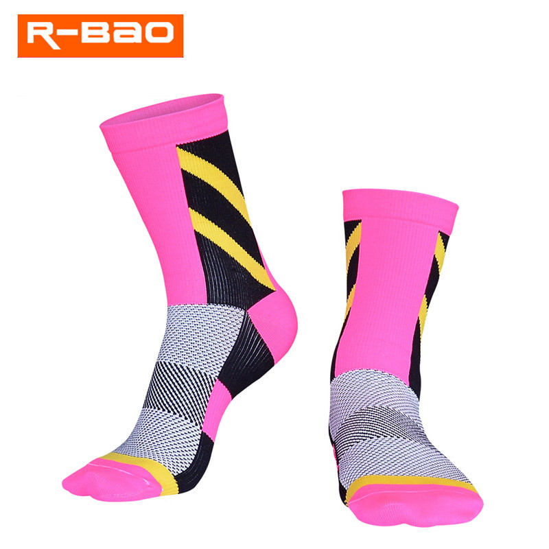 2022 1 pereche de șosete profesionale de compresie pentru ciclism pentru biciclete sport pentru bărbați, femei, biciclete mtb, șosete verde pentru bicicletă, alergare atletic