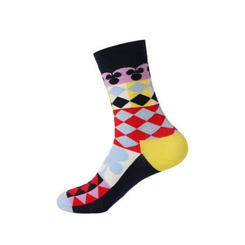 Instime 1 Pair Unisex Painting Style Crew Socks Γυναικείες streetwear Skateboard Sport Cycling Σχεδιαστικές κάλτσες βαμβακερές