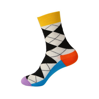 Instime 1 paar Unisex Painting Style Meeskonna sokid Naiste Tänavarõivad Rula Sport Jalgrattasõit Disainsokid Puuvillased