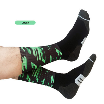 JEDAN PAR NOVIH funkcionalnih tkanina za biciklističke čarape protiv klizanja Biciklističke utrke MITI prozračne čarape za muškarce i žene