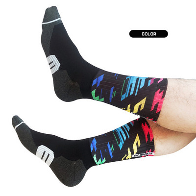 JEDAN PAR NOVIH funkcionalnih tkanina za biciklističke čarape protiv klizanja Biciklističke utrke MITI prozračne čarape za muškarce i žene
