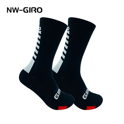 NW-GIRO 2022 Uus Jalgrattasokid Jalgrattaõde Compression Maanteeratas Jooksmine Mtb Põlveni valge Sport Naljakas Brand Must