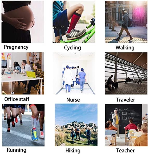 Șosete de compresie 20-30 mmhg Ciorapi medicali pentru alăptare Specializes Ciclism în aer liber Șosete sportive respirabile Edeme Șosete pentru diabet