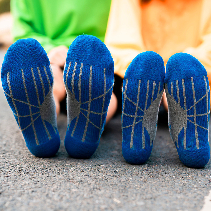 Uued sportlikud veerandsokid, mehed, naised, paks padi, kompressioon, korvpall, jalgratas, sulgpall