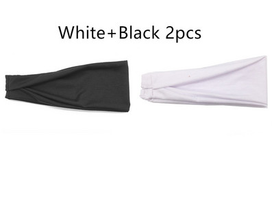 1/2 бр. Ленти за глава за жени, мъжка лента за глава Спортна лента за захващане Лента за пот за тенис пара за фитнес
