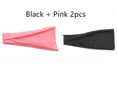 1/2 бр. Ленти за глава за жени, мъжка лента за глава Спортна лента за захващане Лента за пот за тенис пара за фитнес