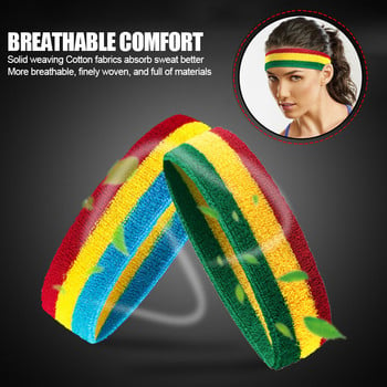 1PCS Fitness Running Cycling Sweatband Headband Ανδρικές Γυναικείες Ελαστικές μπάντες για τα μαλλιά γιόγκα που αναπνέουν Ζώνες ιδρώτα κεφαλής