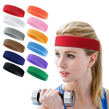 1PCS Fitness Running Cycling Sweatband Headband Ανδρικές Γυναικείες Ελαστικές μπάντες για τα μαλλιά γιόγκα που αναπνέουν Ζώνες ιδρώτα κεφαλής