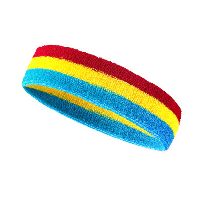 1PCS Фитнес бягане Колоездене Sweatband Пот лента за глава Мъже Жени Еластични дишащи йога ленти за коса Ленти за пот на главата