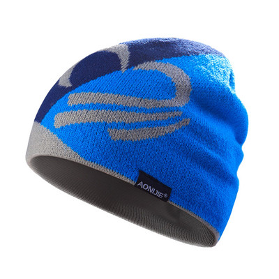 Winter Men Women Cap Outdoor Cycling Running Knitted Hat Unisex Chunky Stretchy Warm Beanie