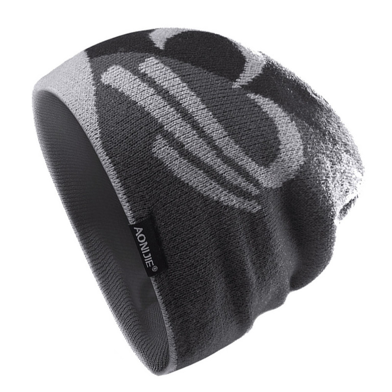 Talvine meeste naiste müts välijalgrattasõidu jooksmiseks kootud kootud müts Unisex turske veniv soe nokamüts