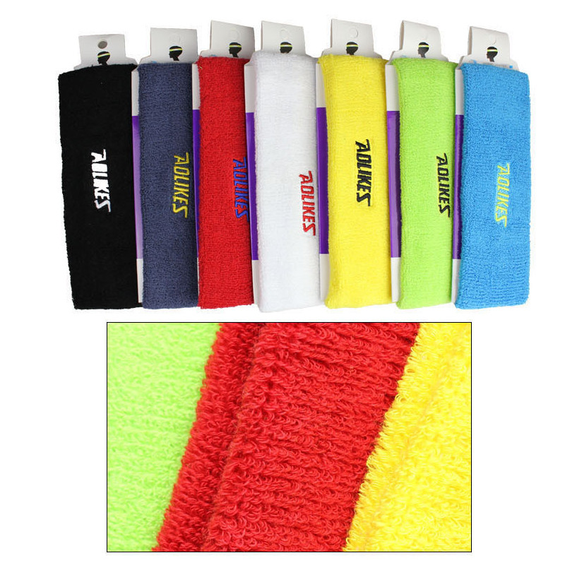 Bezmaksas piegāde Augstas kvalitātes kokvilnas sviedru galvas saite vīriešiem sviedru lente sievietēm jogas matu lentes galvas sviedru lentes sporta drošība