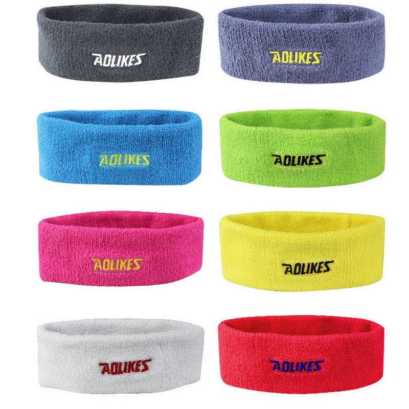 Bezmaksas piegāde Augstas kvalitātes kokvilnas sviedru galvas saite vīriešiem sviedru lente sievietēm jogas matu lentes galvas sviedru lentes sporta drošība