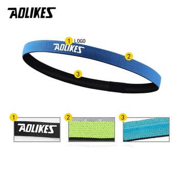 AOLIKES 1 ΤΕΜ. Nylon Elastic Head Sweatband Αντιολισθητικός Για Άνδρες Γυναικείες Ζώνες μαλλιών Γιόγκα Running Sweat Bands Fitness Headband