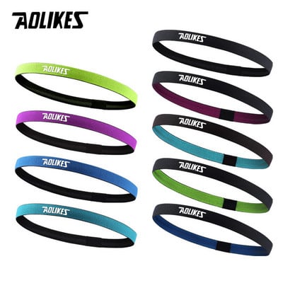 AOLIKES 1 ΤΕΜ. Nylon Elastic Head Sweatband Αντιολισθητικός Για Άνδρες Γυναικείες Ζώνες μαλλιών Γιόγκα Running Sweat Bands Fitness Headband