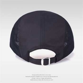 Шапка Шапка Мъжки Бързосъхнеща лятна слънчева шапка Casquette Chapeu Ежедневни спортни Мрежести шапки с букви Мъжки бейзболни шапки