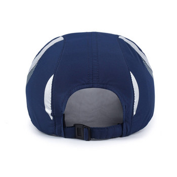 2021 Лятна водоустойчива мъжка бейзболна шапка Дамска мрежеста шапка Слънчеви шапки Рационални шевове Дишащи шапки Мъжки
