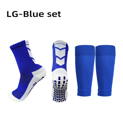 A Set Hight Elasticity Futbolo Blauzdų apsaugos Suaugusiesiems Vaikams Sporto Antblauzdžių Apdangalas Lauko Apsauginė įranga Nop Slip Futbolo Kojinės