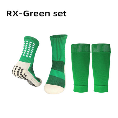 A Set Hight Elasticity Futbolo Blauzdų apsaugos Suaugusiesiems Vaikams Sporto Antblauzdžių Apdangalas Lauko Apsauginė įranga Nop Slip Futbolo Kojinės