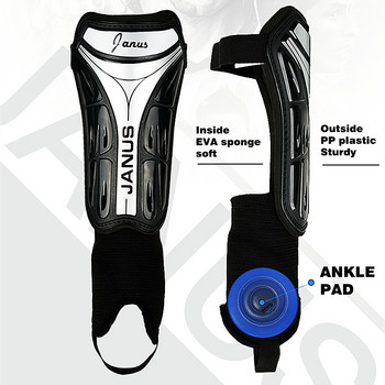 1 чифт футболни подложки за пищяли EVA гъба Futbol Soccer Shin Guard Дишащи футболни консумативи L158