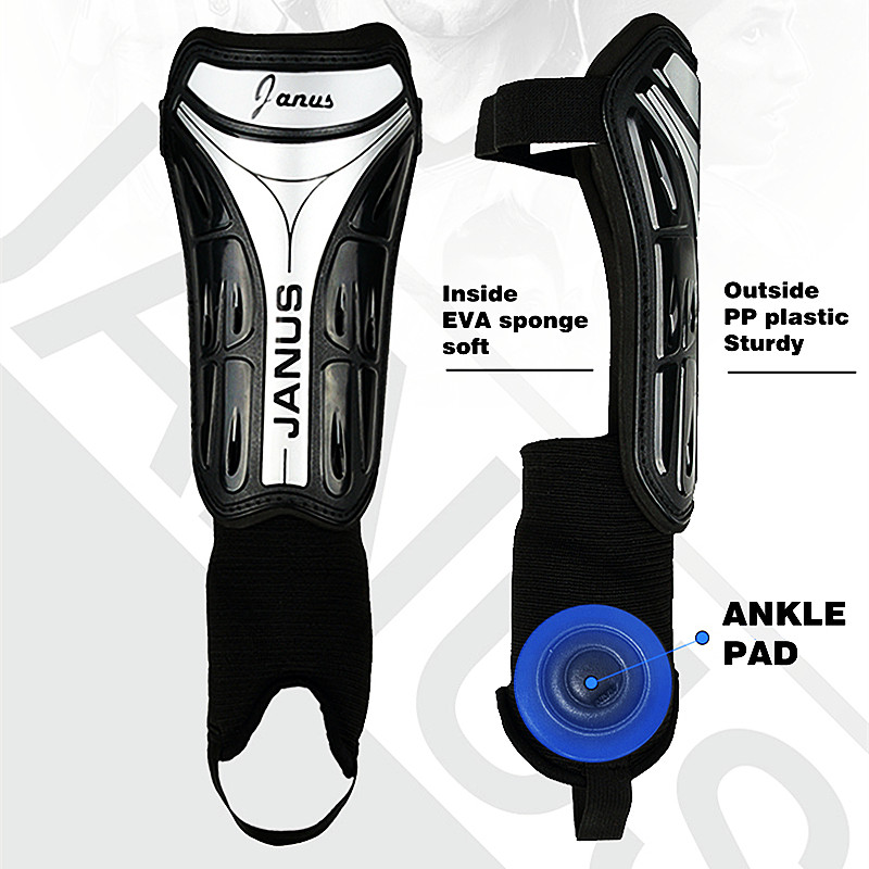 1 чифт футболни подложки за пищяли EVA гъба Futbol Soccer Shin Guard Дишащи футболни консумативи L158