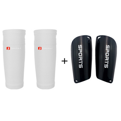 1 paar jalgpalli kaitsvaid sokke, millel on tasku jalgpalli jaoks säärekaitsmed säärevarrukad toetavad säärekaitset täiskasvanutele