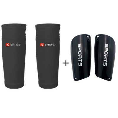 1 paar jalgpalli kaitsvaid sokke, millel on tasku jalgpalli jaoks säärekaitsmed säärevarrukad toetavad säärekaitset täiskasvanutele