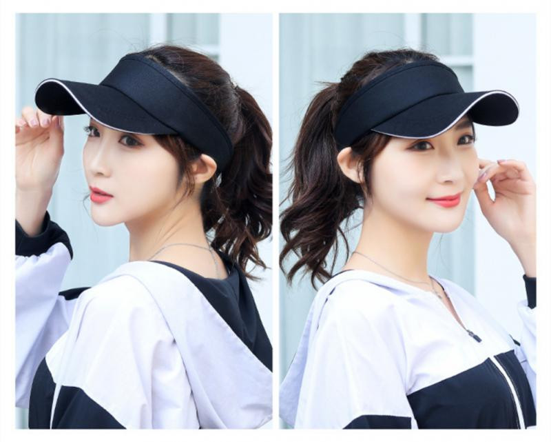 Pălărie pentru soare de vară Protecție UV Femei Bărbați Pălărie de top goală Căciulă de golf în aer liber Tenis de plajă Pălărie sport Echipament de golf