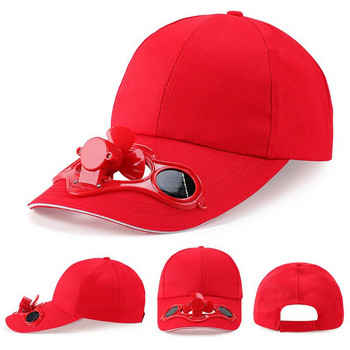 Жени, мъже, мода, къмпинг, туризъм, шапка с остър връх с вентилатор със слънчева енергия, бейзболна шапка, охлаждаща шапка с вентилатор