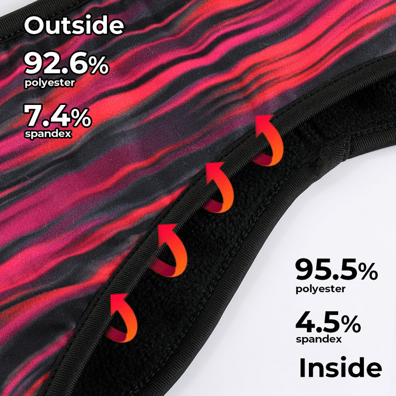 Talvefliisist dressipael Sport Elastne peapael Jooga Jalgrattasõit Võrkpall Fitness Jõusaal Jooksmine Korvpall Suusk Juuksepael Mehed Naised