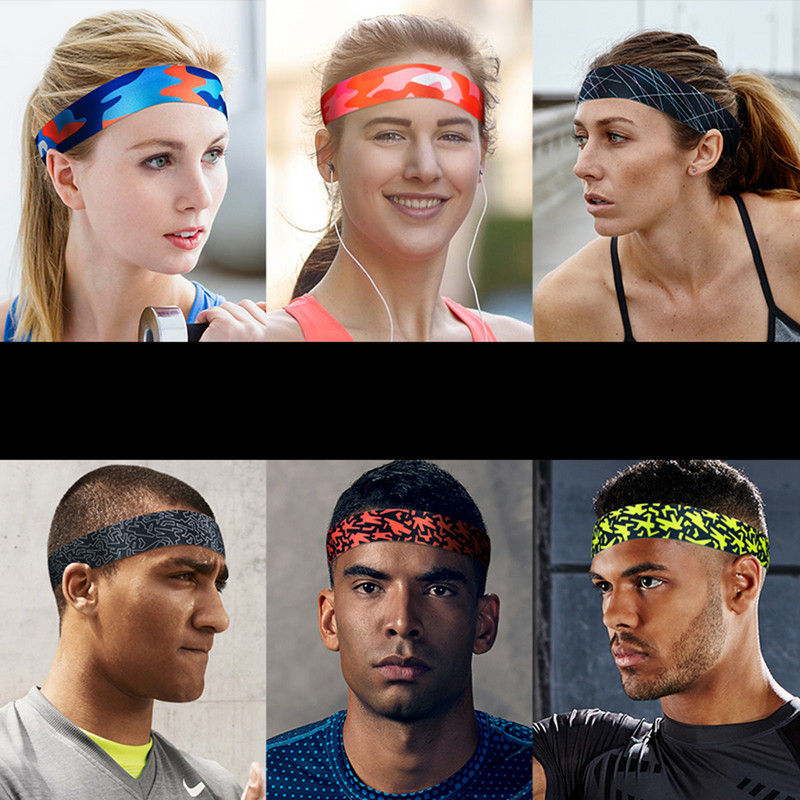 Banda anti-alunecare Bărbați Femei Bandă pentru transpirație Sport Fitness Bandă Tenis Badminton Baschet Bentite pentru alergare Bandă pentru transpirație pentru păr