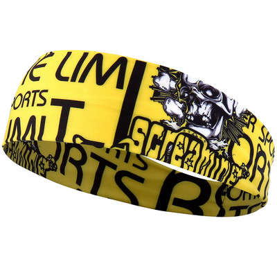 Γοτθικό κρανίο κεφαλόδεσμος Scary Sweatband Sweat Bandage Sport Head Hair Band Προπόνηση Τένις Γυμναστήριο Τζόκινγκ Μπάσκετ Γυναίκες Άντρες