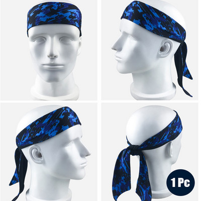 Sporta galvas saite, elastīga vīriešu jogas skriešanas matu lente āra sporta galvas stīpa fitnesa josla