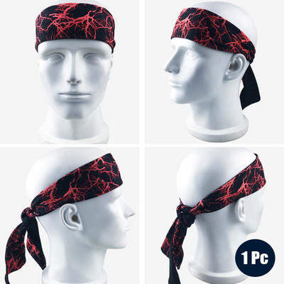 Sporta galvas saite, elastīga vīriešu jogas skriešanas matu lente āra sporta galvas stīpa fitnesa josla