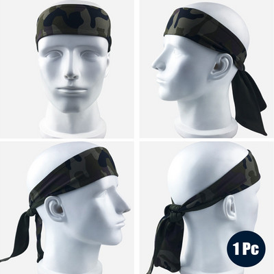 Sporta galvas saite, elastīga vīriešu jogas skriešanas matu lente āra sporta galvas stīpa fitnesa josla