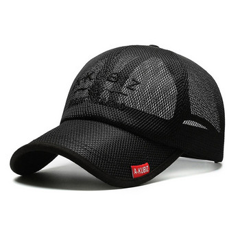 Διχτυωτό καπέλο Casual Απλό Διχτυωτό καπέλο μπέιζμπολ Ρυθμιζόμενο καπέλο Snapback για γυναίκες Ανδρικά Καπέλο Hip Hop Trucker Καπέλο Streetwear