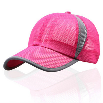 Καλοκαιρινό Unisex Ανδρικά καπέλα για ψάρεμα μπέιζμπολ Αντηλιακό Γυναικείο αναπνεύσιμο πλέγμα Καπέλα Snapback Μαύρα casual αθλητικά καπέλα Καπέλα