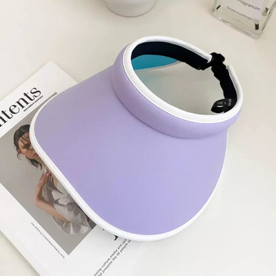 Täiskasvanute suvemüts naistele UV-vastane laia äärega visiirmüts Kerge kaasaskantav reisimütsid Ranna päikesekaitsemütsid Sport pesapallimüts